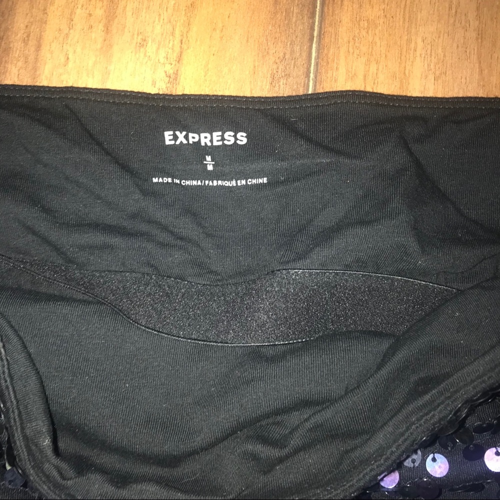 Express Strapless Sequined Top - Picture 4 of 5